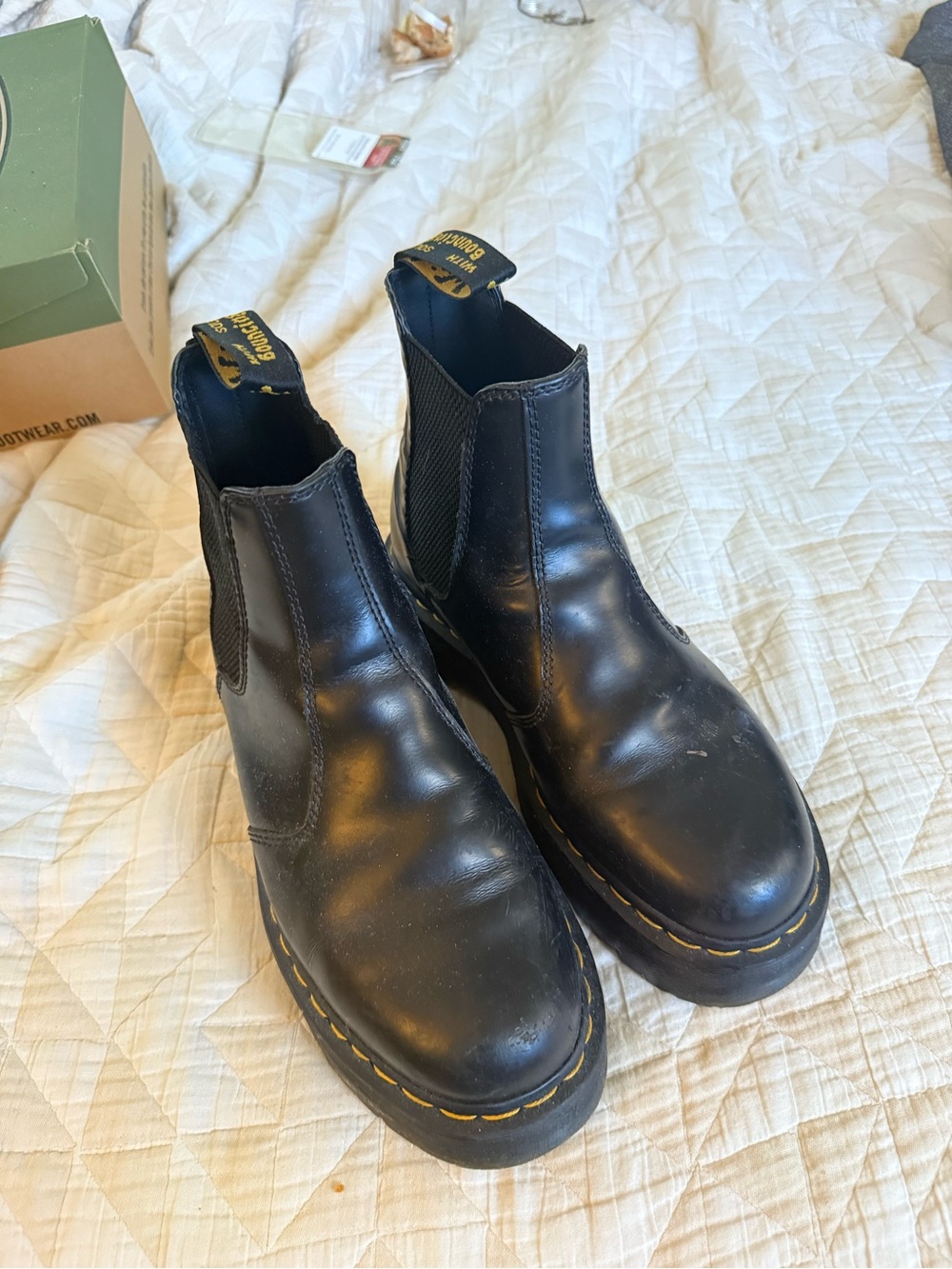 Dr. Martens Black Leather platform Chelsea boots